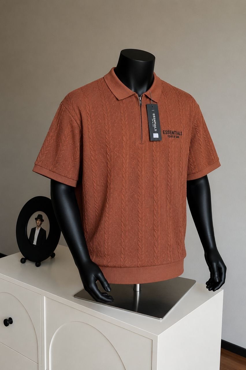 Half-zip polo shirts