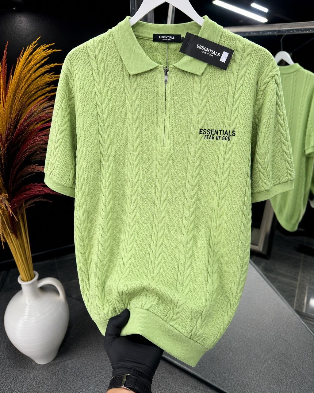 Half-zip polo shirts