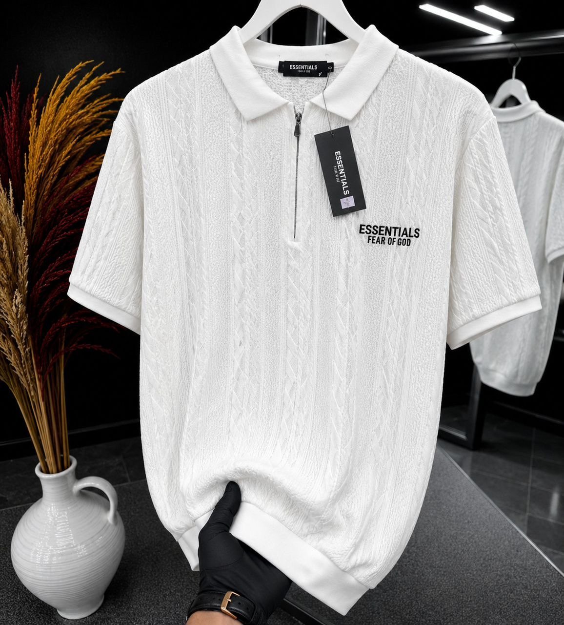 Half-zip polo shirts