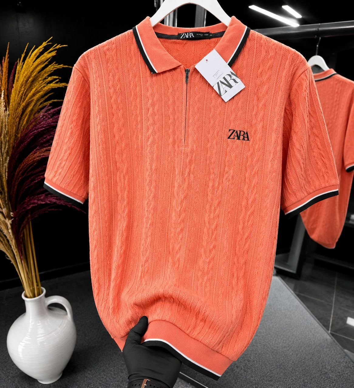 Half-zip polo shirts