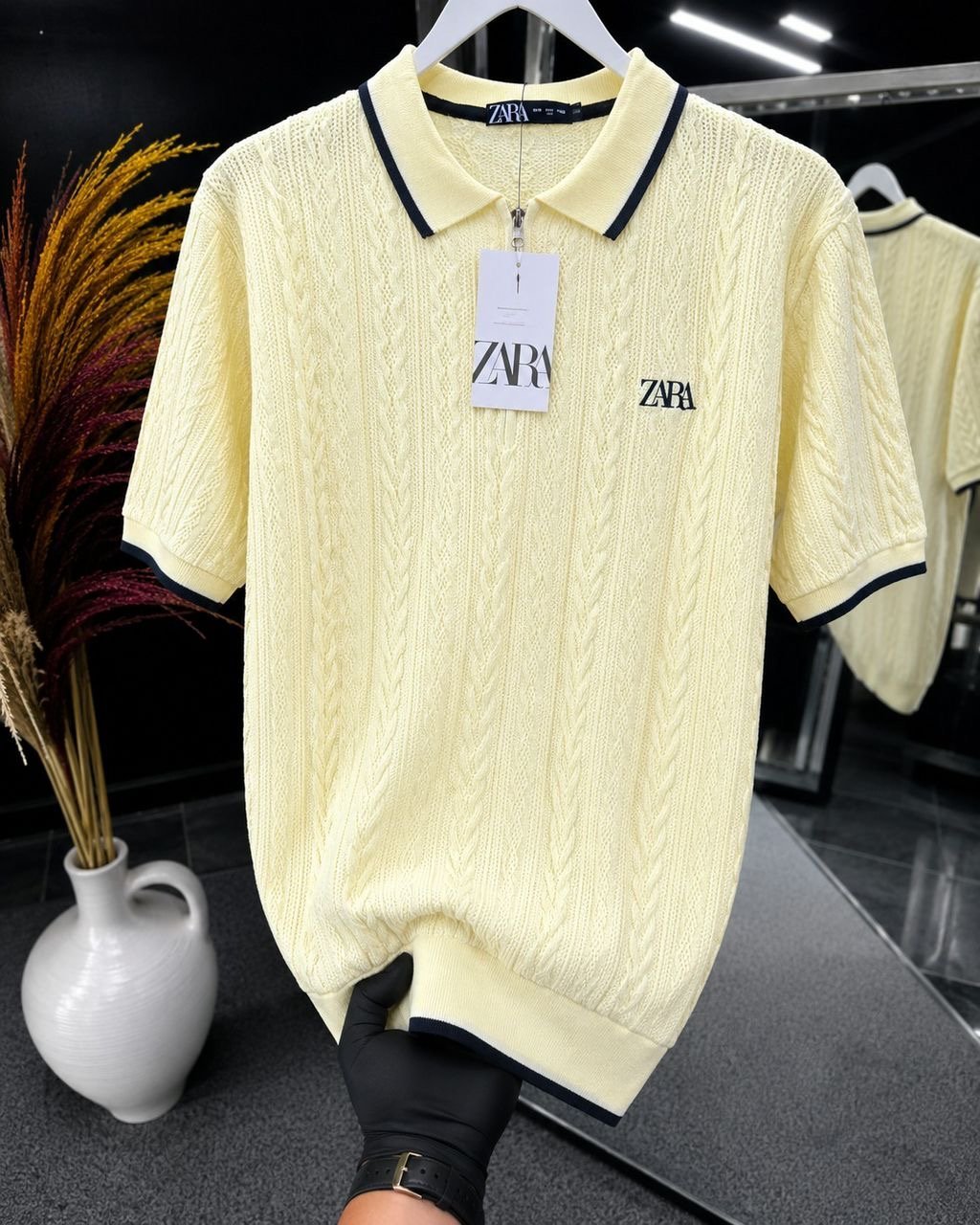 Half-zip polo shirts