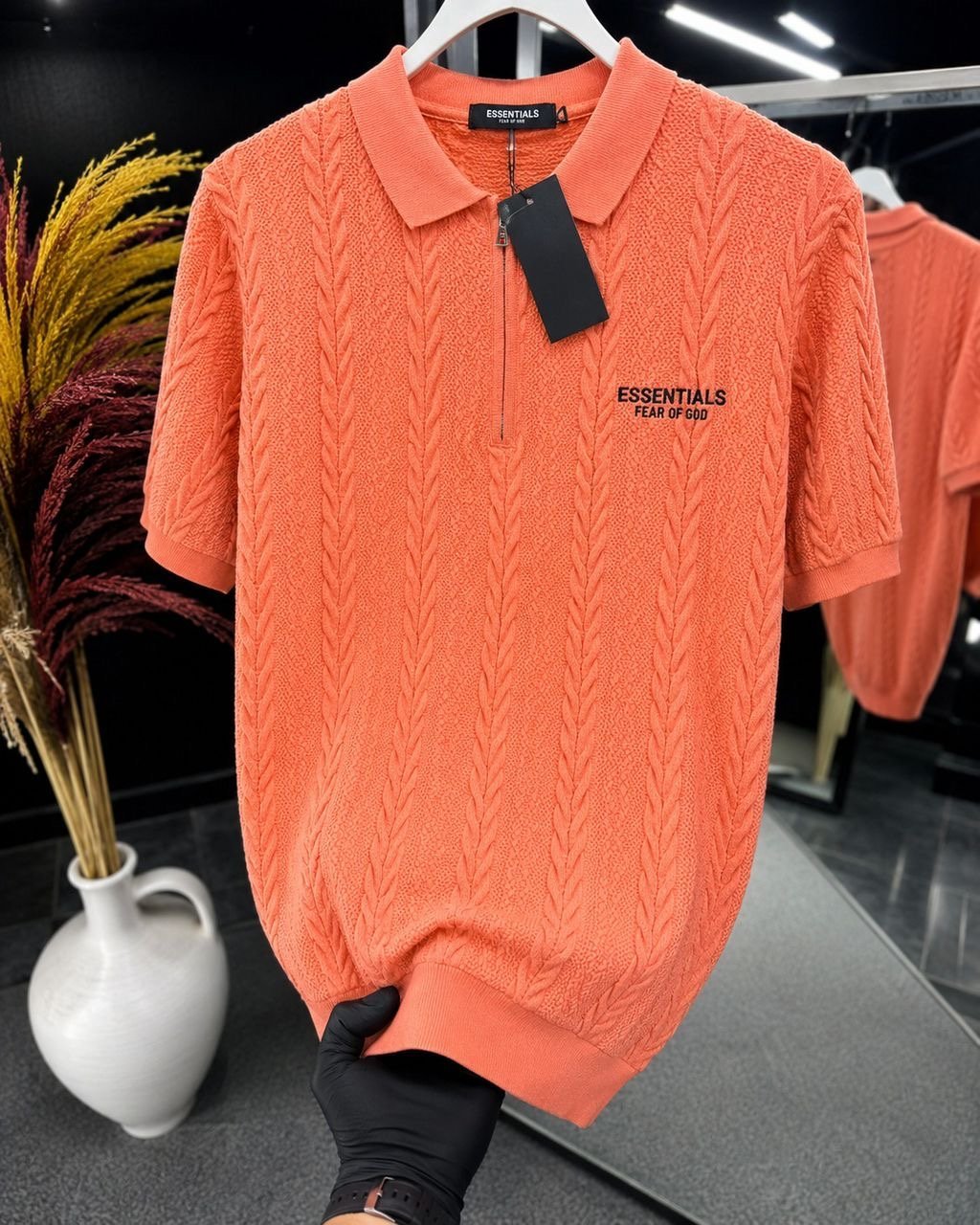 Half-zip polo shirts