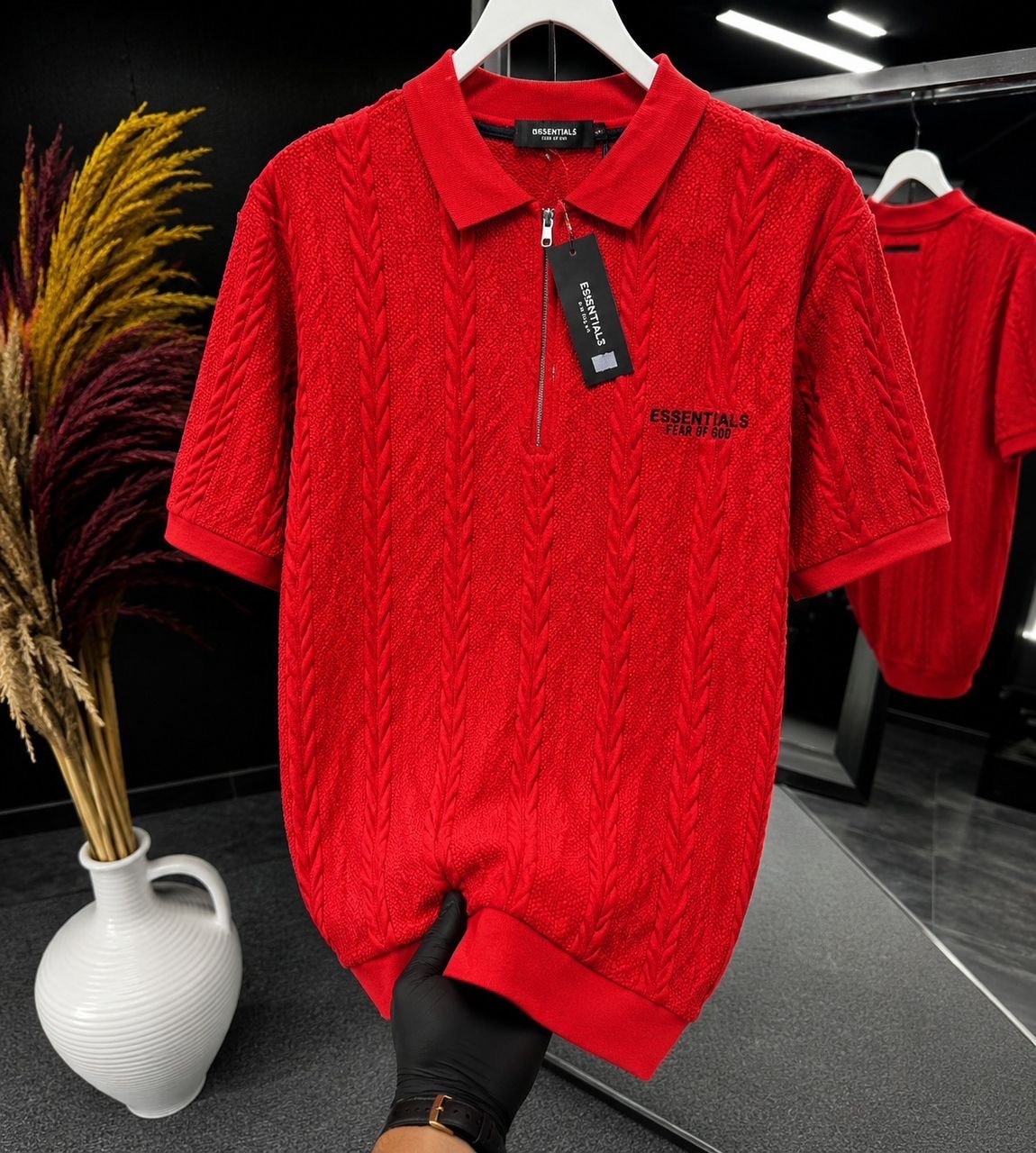 Half-zip polo shirts