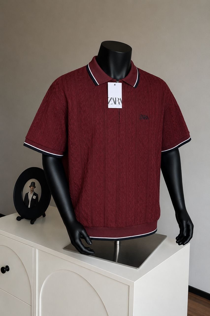 Half-zip polo shirts