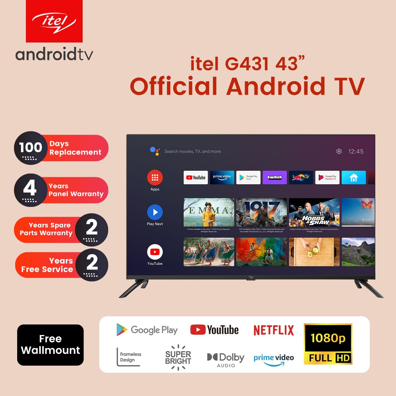 ITEL QLED SMART TELEVISION