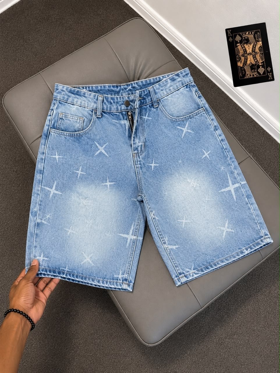 Frosted X Jean Shorts